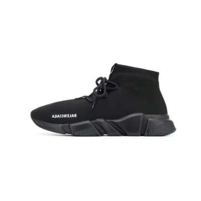 Balenciaga Speed Trainer Lace Up Black 560236W1HP01000 01