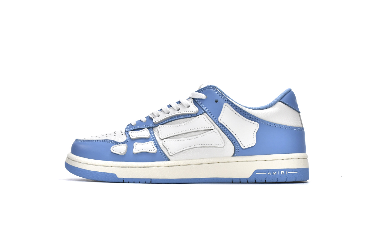 Coco Shoes Amiri Skel Top low Top Sneakers White Blue  - Cocoshoesvip.net