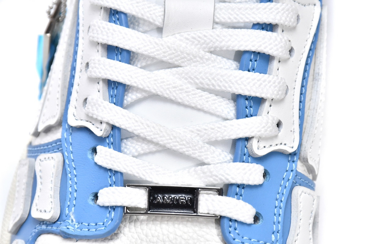 Coco Shoes Amiri Skel Top low Top Sneakers White Blue  - Cocoshoesvip.net