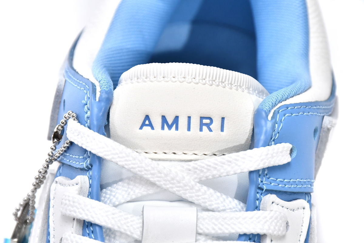 Coco Shoes Amiri Skel Top low Top Sneakers White Blue  - Cocoshoesvip.net