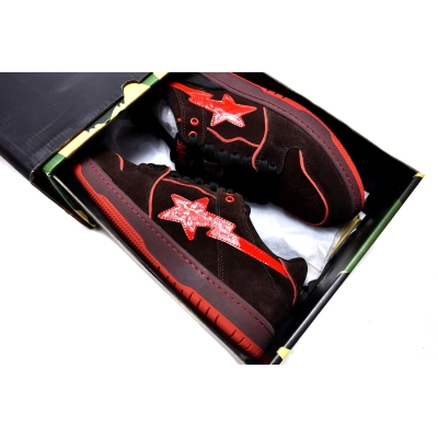A Bathing Ape Bape SK8 Sta Brown Red 02