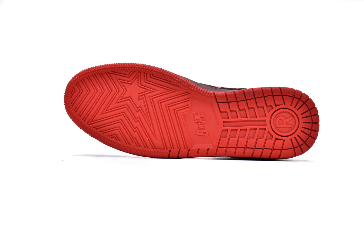 Coco Shoes A Bathing Ape Bape SK8 Sta Brown Red - Cocoshoesvip.net