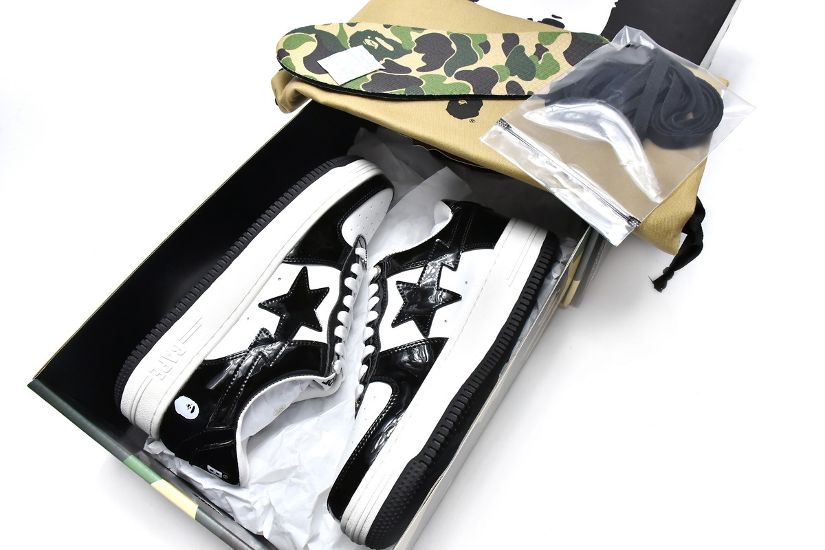 Coco Shoes A Bathing Ape Bape SK8 Sta Black 001FWH701001_BLK_A - Cocoshoesvip.net