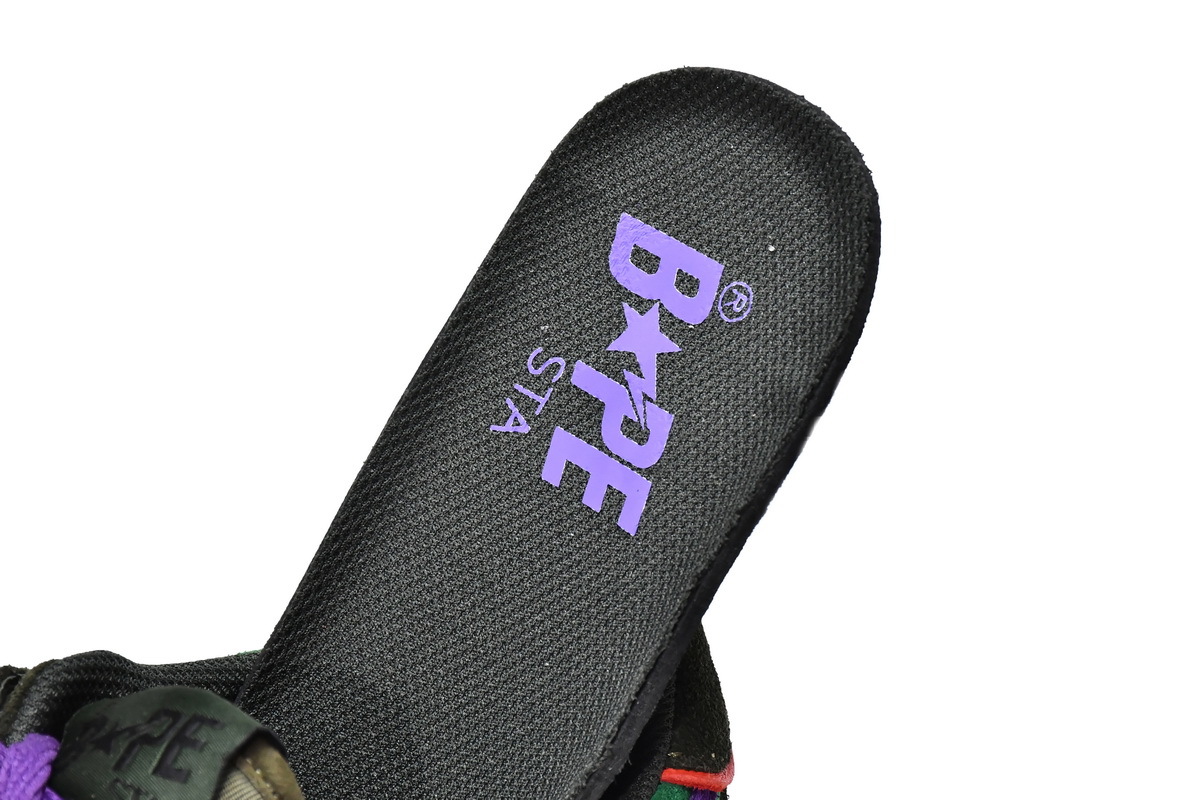 Coco Shoes A Bathing Ape Bape SK8 Sta Green Purple - Cocoshoesvip.net