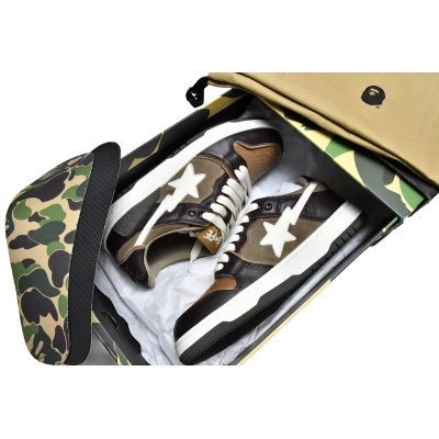A Bathing Ape Bape SK8 Sta Brown Grey 02