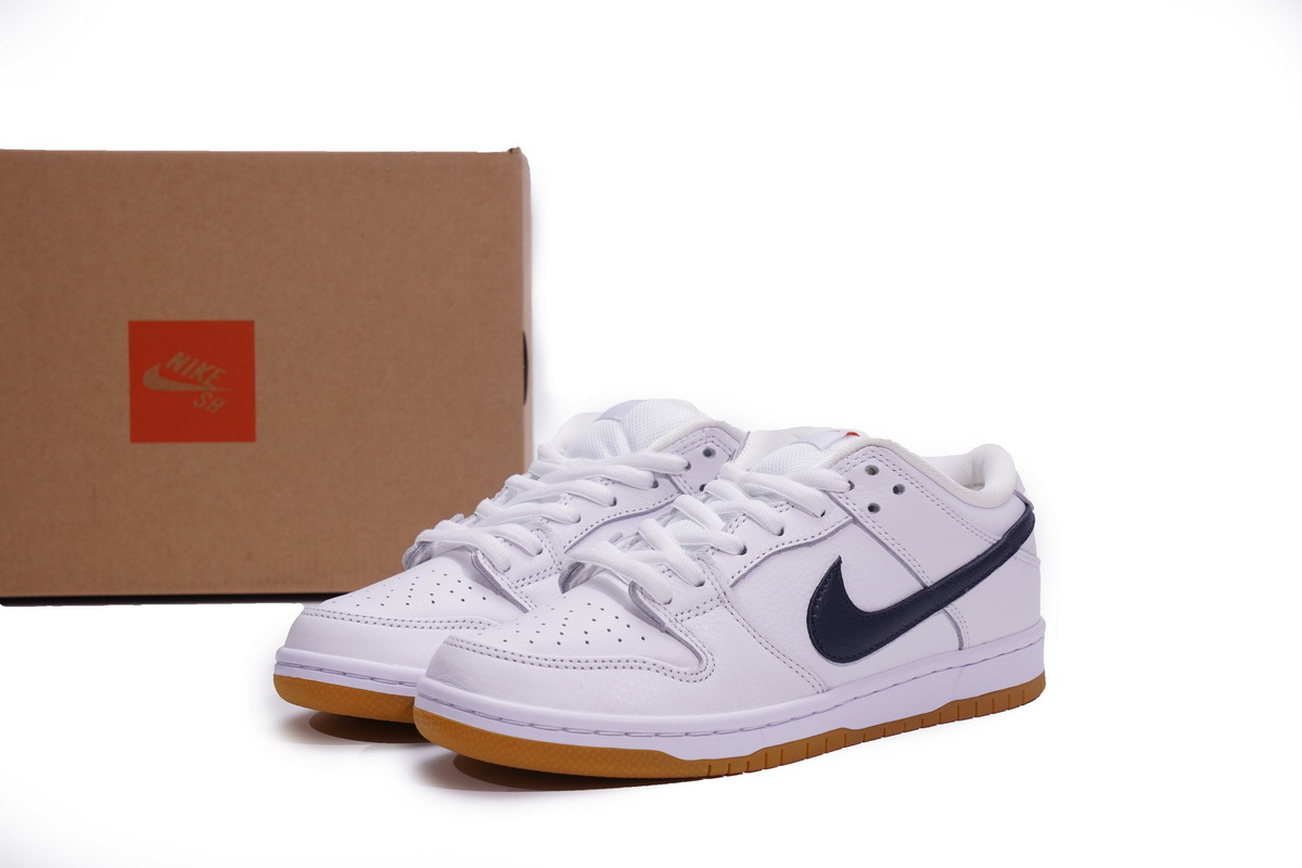 Coco Shoes Nike SB Dunk Low Orange Label White Navy Z2249-100 - Cocoshoesvip.net