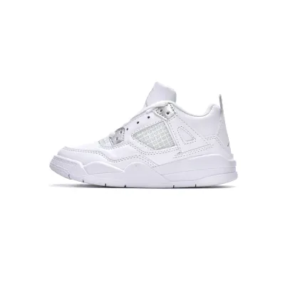 Air Jordan 4 Kids Shoes Retro Pure Money (2017) 308499-100 01