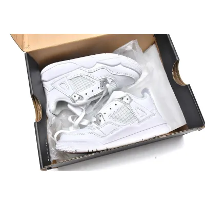 Air Jordan 4 Kids Shoes Retro Pure Money (2017) 308499-100 02