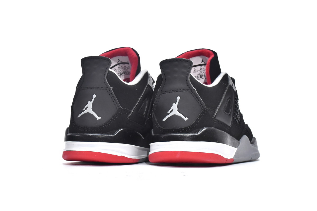 Coco Shoes Jordan 4 Kids Shoes Retro Bred (2019) BQ7660-060 - Cocoshoesvip.net
