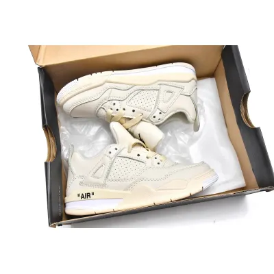 Air Jordan 4 Kids Shoes Retro Sail CV9388-100 02