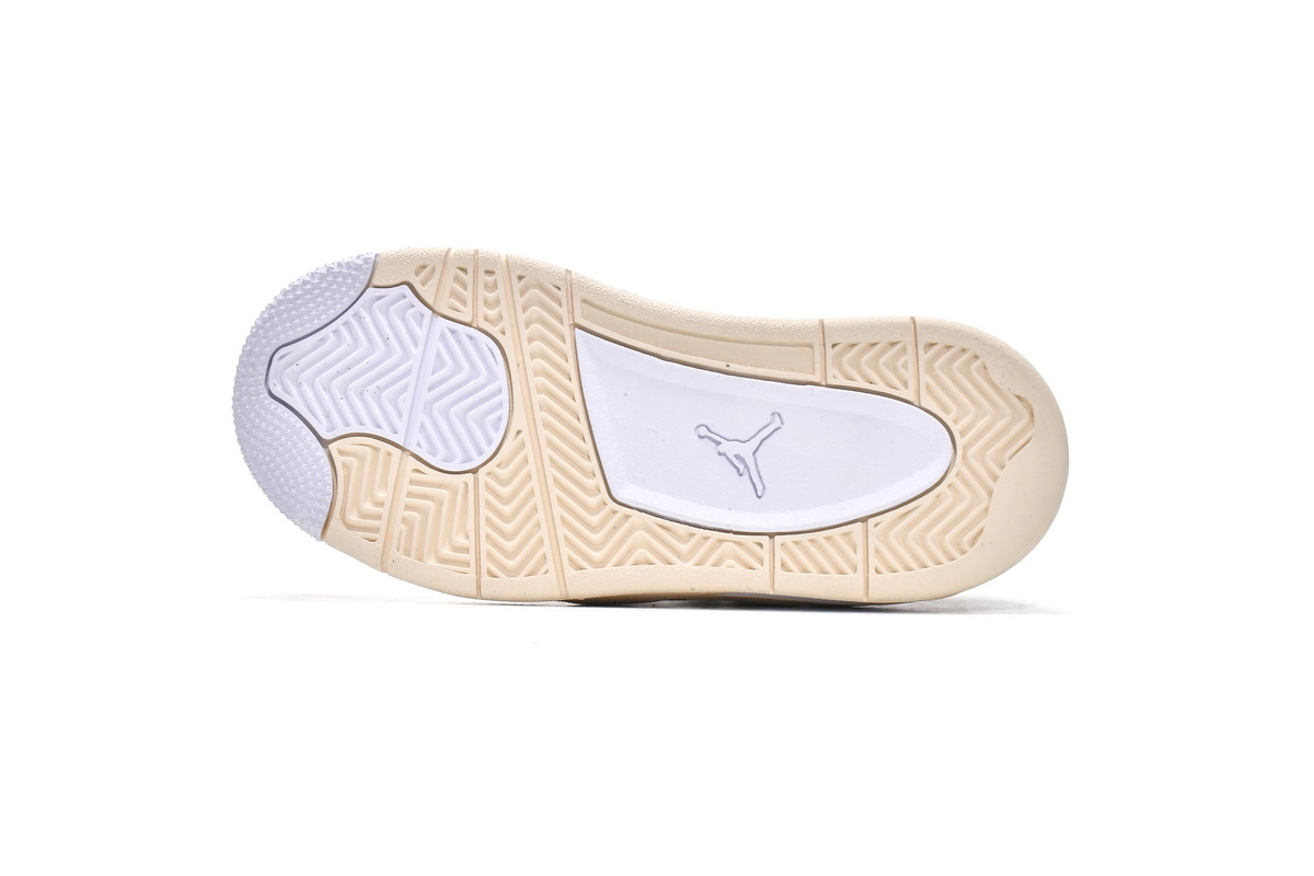 Coco Shoes Jordan 4 Kids Shoes Retro Sail CV9388-100 - Cocoshoesvip.net