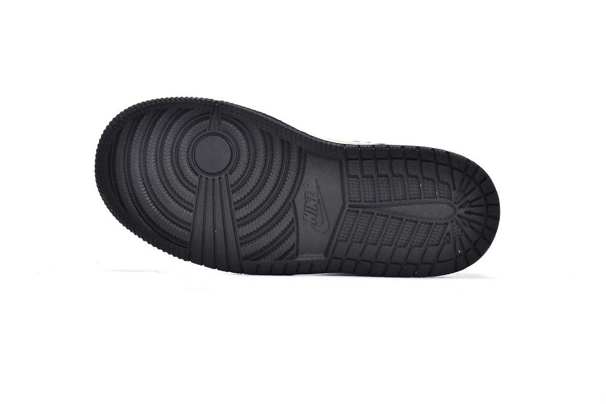 Coco Jordan 1 Kids Shoes Mid Black Gold BQ6932-007 - Cocoshoesvip.net