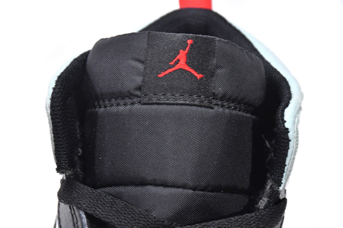 Coco Jordan 1 Kids Shoes Mid SE White Black Red Spruce BQ6932-100 - Cocoshoesvip.net