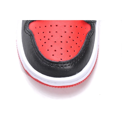Air Jordan 1 Kids Shoes Mid Noble Red AR6352-066 02