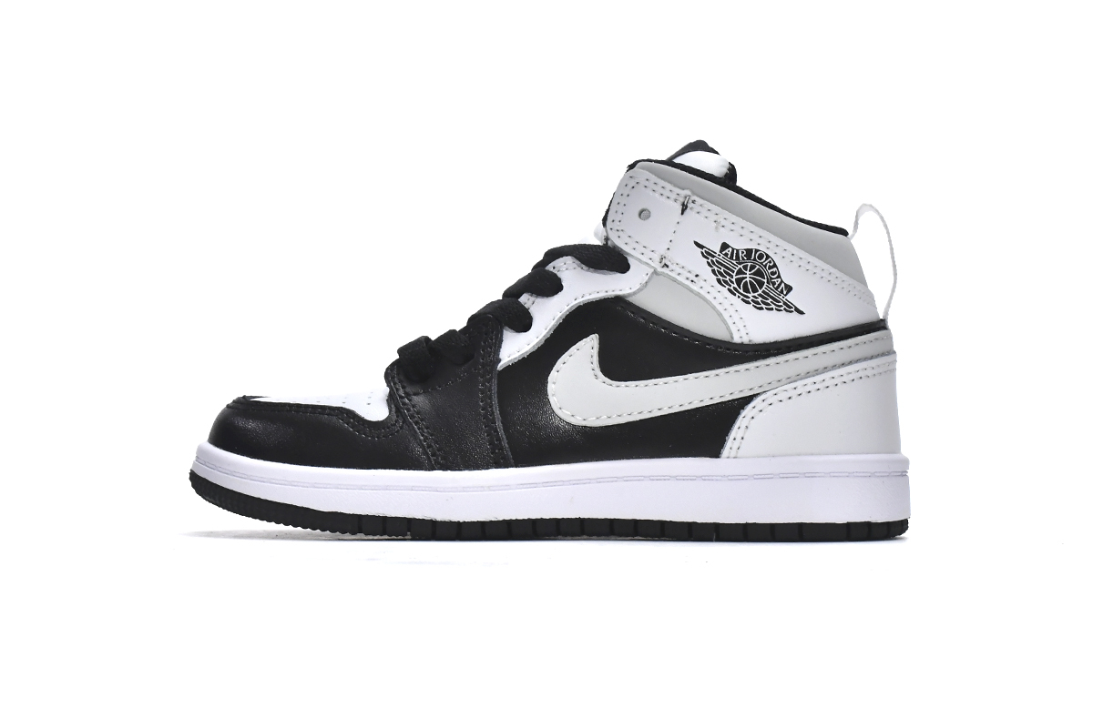 Coco Jordan 1 Kids Shoes Mid White Shadow 640734-073 - Cocoshoesvip.net