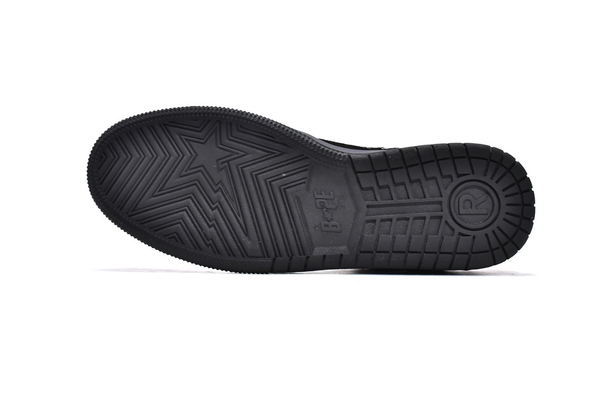 Coco Shoes A Bathing Ape Bape SK8 Sta Black Red - Cocoshoesvip.net