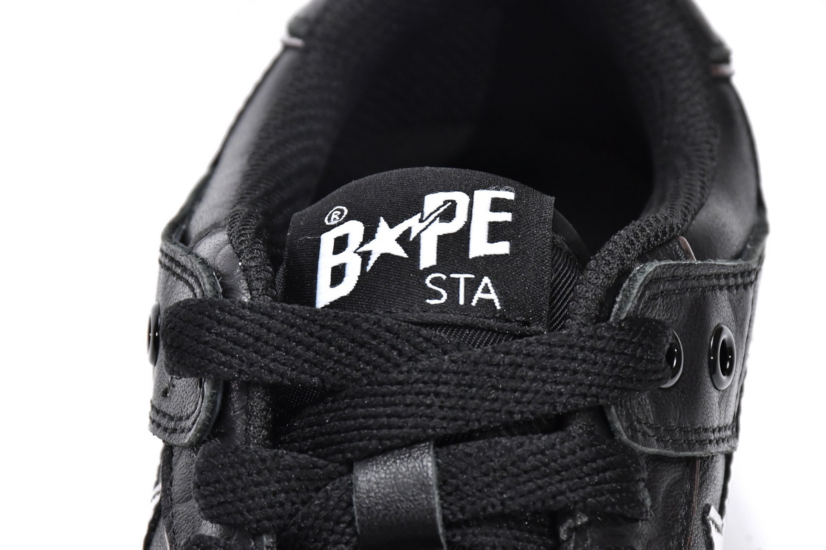 Coco Shoes A Bathing Ape Bape SK8 Sta Black Silver - Cocoshoesvip.net