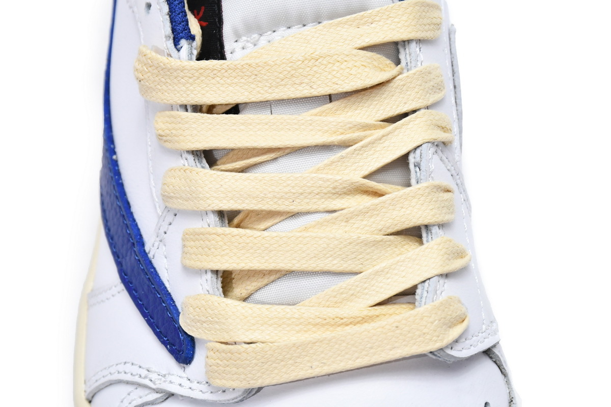 Coco Shoes Travis Scott x Air Jordan 1 Low Blue Bottom Barb DM9868-218 - Cocoshoesvip.net