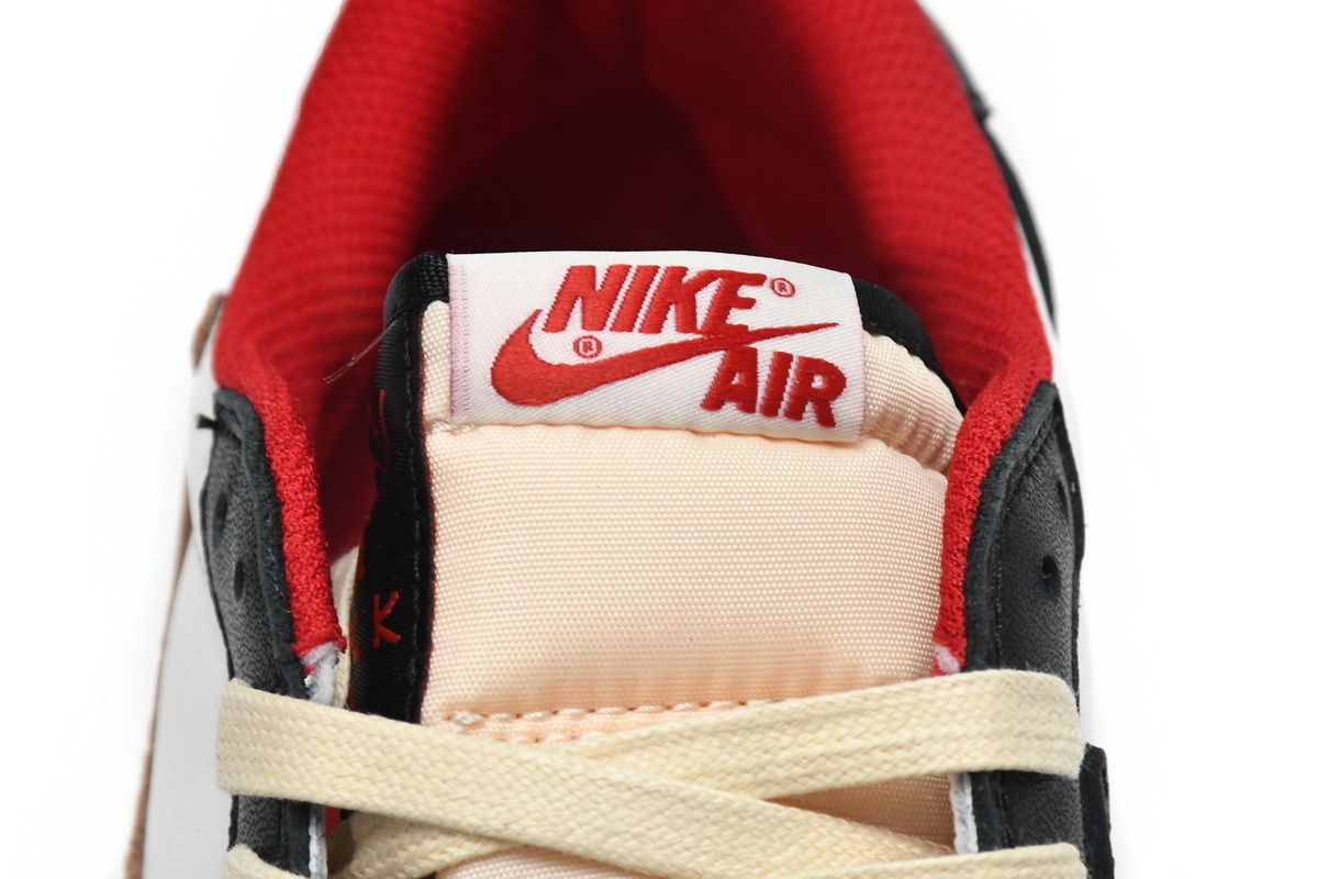 Coco Shoes Travis Scott x Air Jordan 1 Low Black Red DM7866-166 - Cocoshoesvip.net