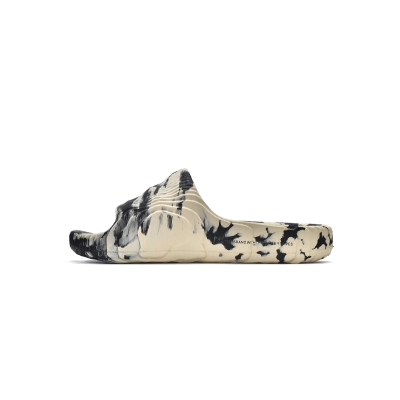 adidas Adilette 22 Slides Black Grey GX6947 01