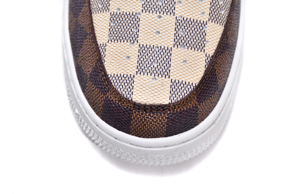 Coco Shoes Louis Vuitton Trainer Sneaker x Nike Air Force 1 Chocolate - Cocoshoesvip.net