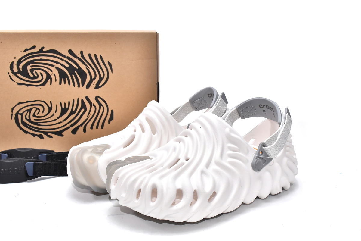 Coco Shoes Crocs Pollex Clog By Salehe Bembury Cloudy White 207393-100 - Cocoshoesvip.net