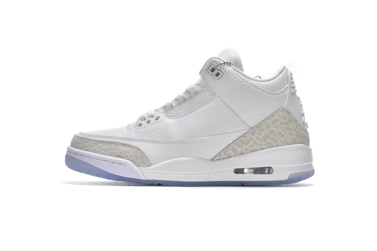Coco Shoes Jordan 3 Retro Pure White 136064-111 - Cocoshoesvip.net