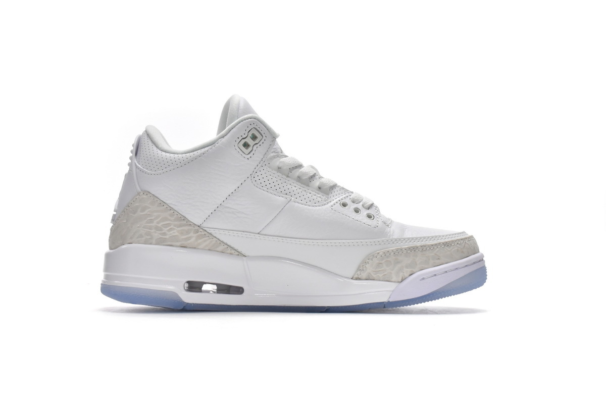 Coco Shoes Jordan 3 Retro Pure White 136064-111 - Cocoshoesvip.net
