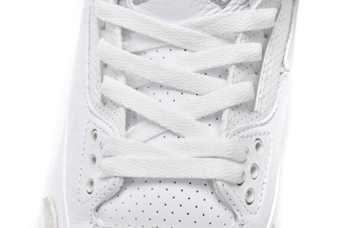 Coco Shoes Jordan 3 Retro Pure White 136064-111 - Cocoshoesvip.net