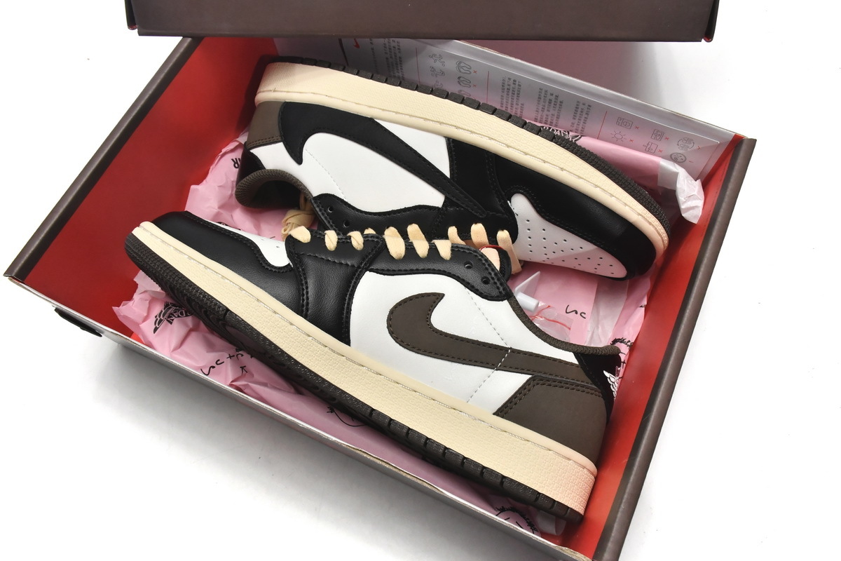 Coco Shoes Air Jordan 1 Low Dark Mocha Black Travis Scott CQ4277-105 - Cocoshoesvip.net