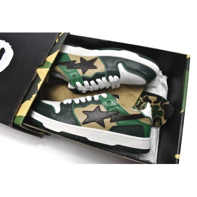 A Bathing Ape Bape Sta Low Mountain Black Green 02