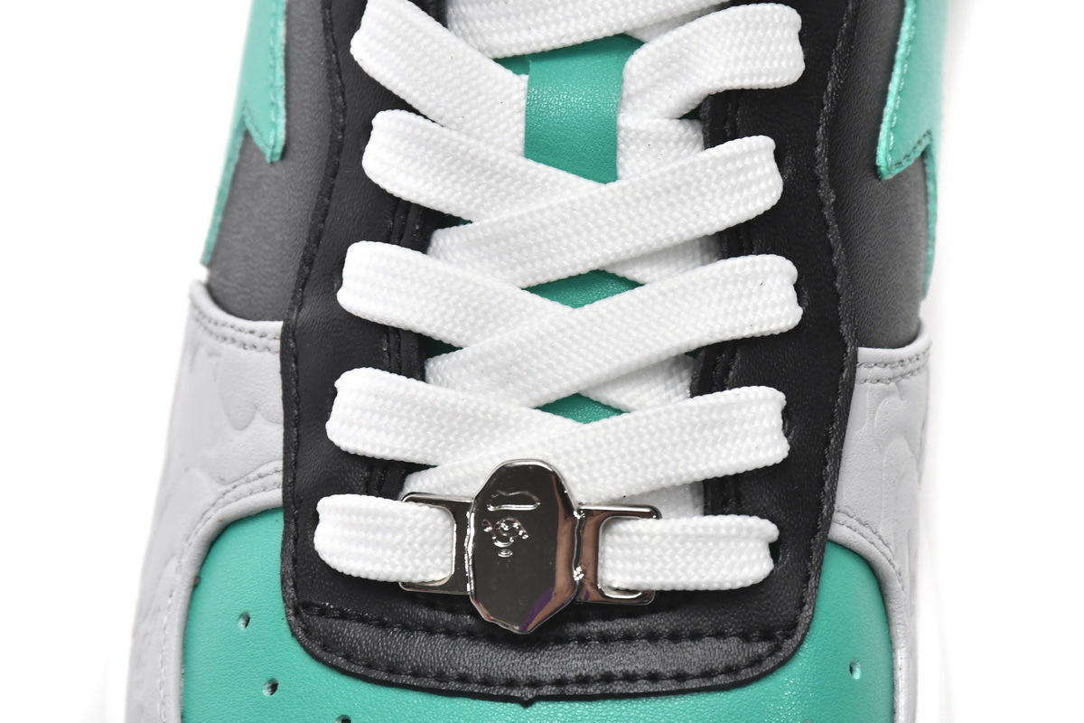 Coco Shoes A Bathing Ape Bape Sta Low White Green Black - Cocoshoesvip.net