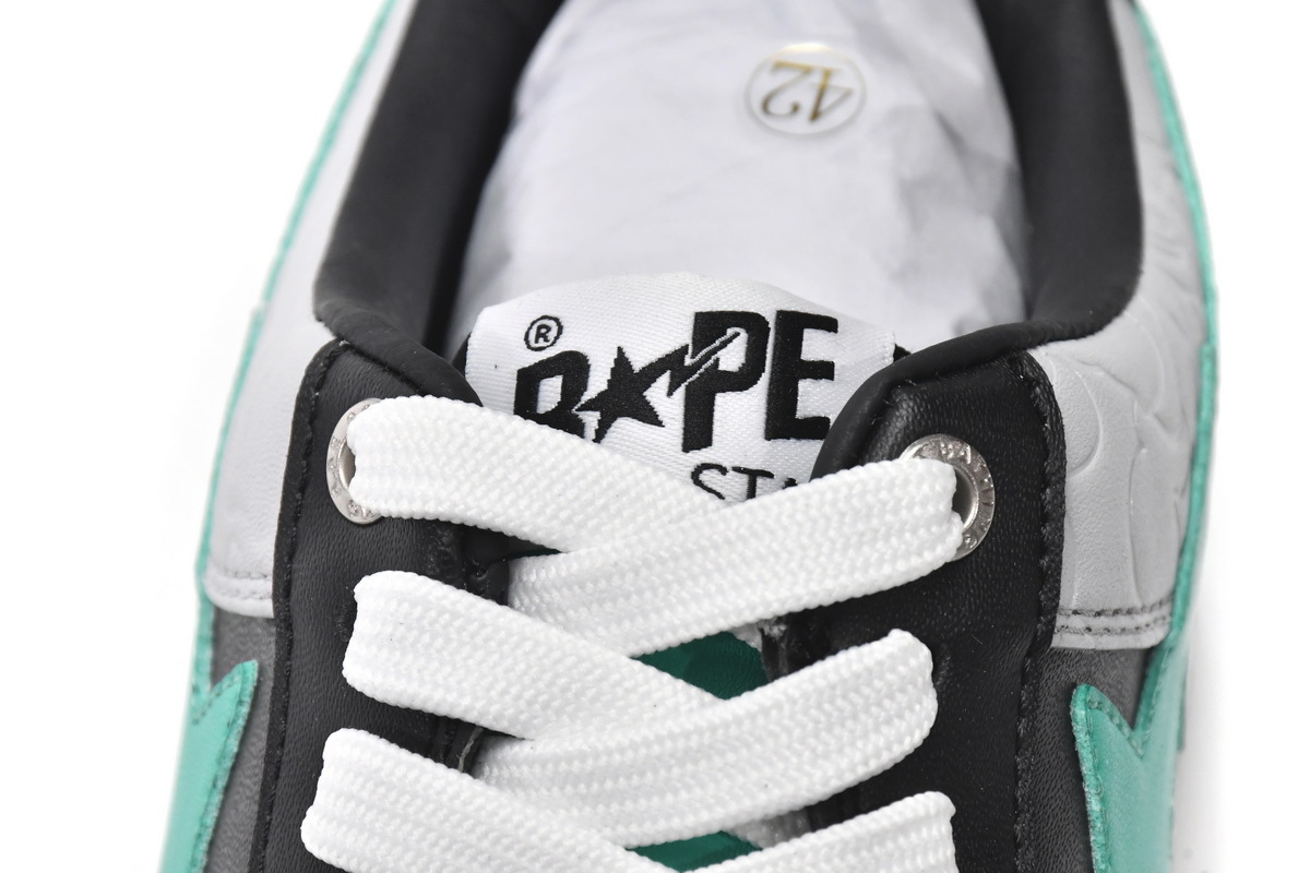 Coco Shoes A Bathing Ape Bape Sta Low White Green Black - Cocoshoesvip.net