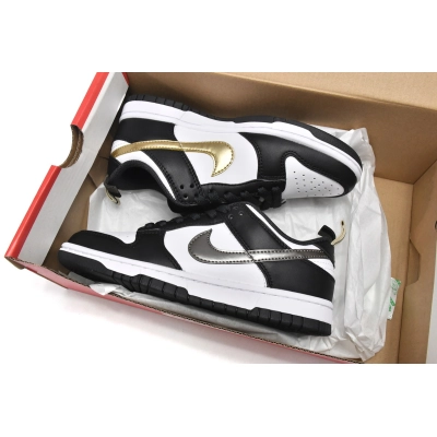 Nike Dunk Low Black White Metallic DH9764-001 02