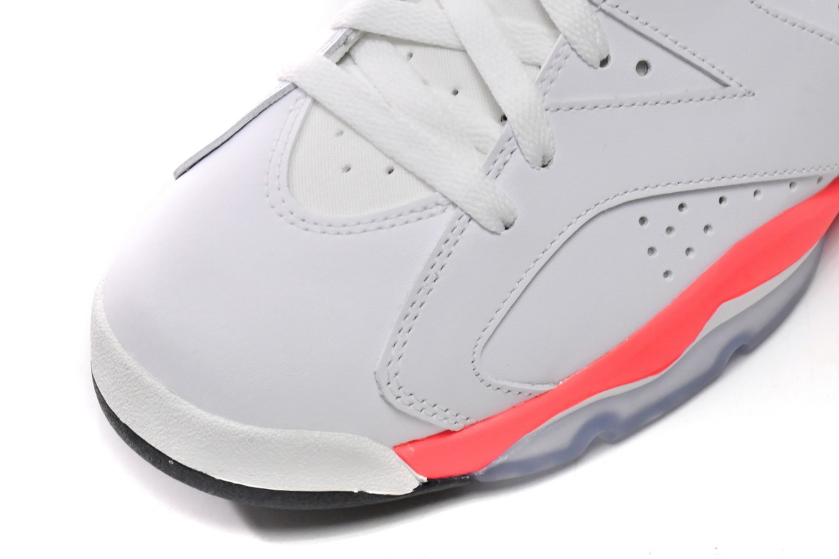 Coco Shoes Air Jordan 6 Retro Infrared White 384664-123 - Cocoshoesvip.net