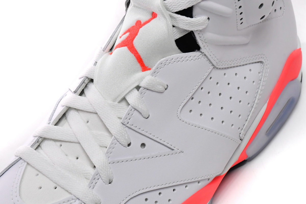 Coco Shoes Air Jordan 6 Retro Infrared White 384664-123 - Cocoshoesvip.net