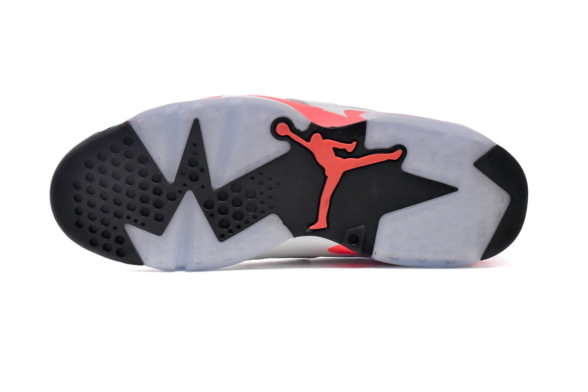 Coco Shoes Air Jordan 6 Retro Infrared White 384664-123 - Cocoshoesvip.net