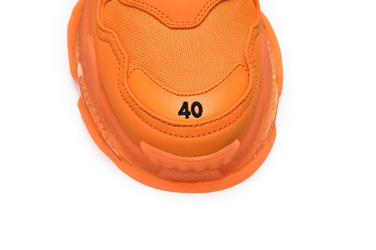 Coco Shoes Balenciaga Triple S Clear Sole Orange - Cocoshoesvip.net