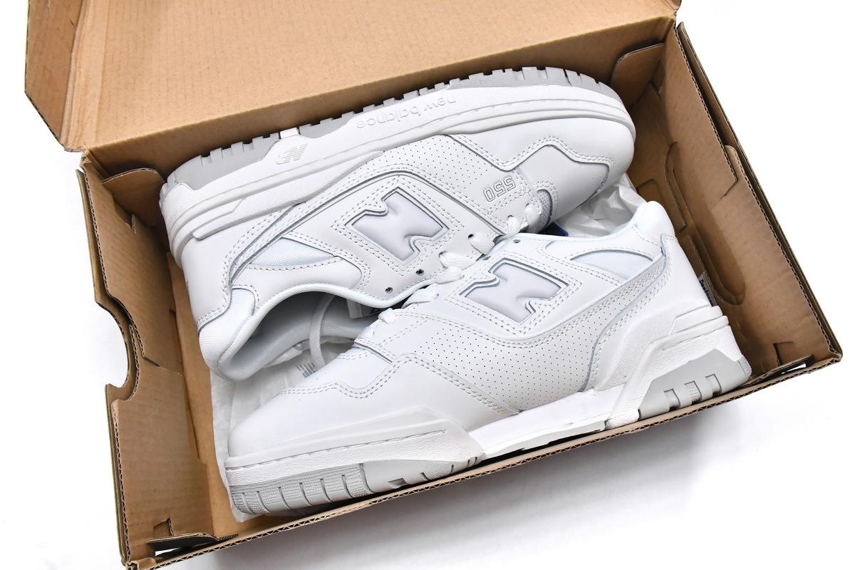 Coco Shoes New Balance 550 White Grey BB550PB1 - Cocoshoesvip.net