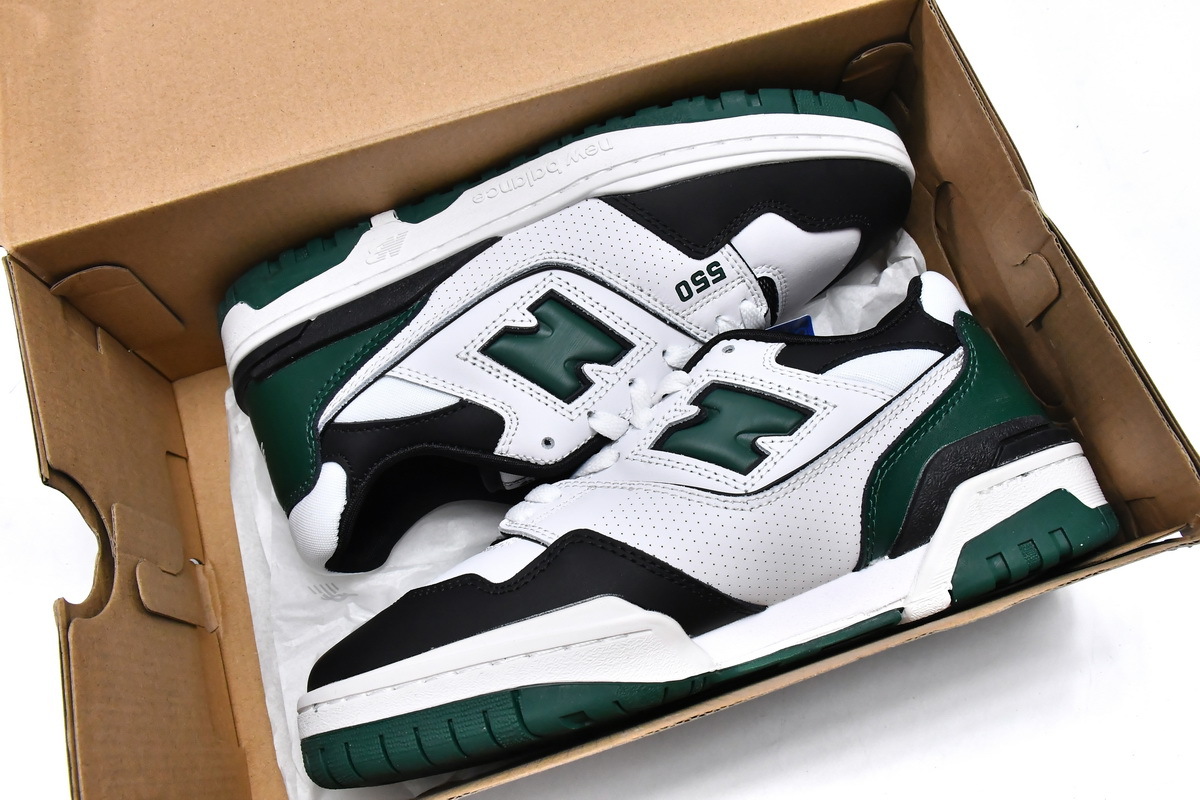 Coco Shoes New Balance 550 White Green Black BB550LE1  - Cocoshoesvip.net