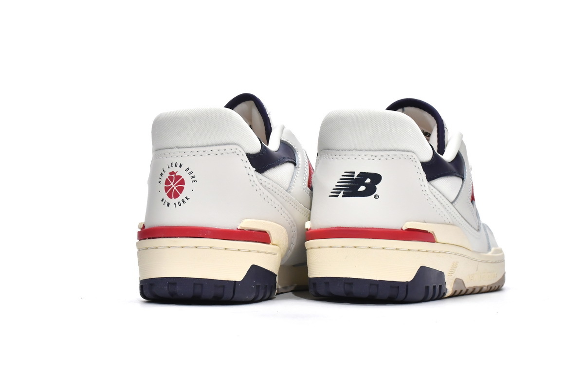 Coco Shoes New Balance 550 Aime Leon Dore White Navy Red BB550A3  - Cocoshoesvip.net