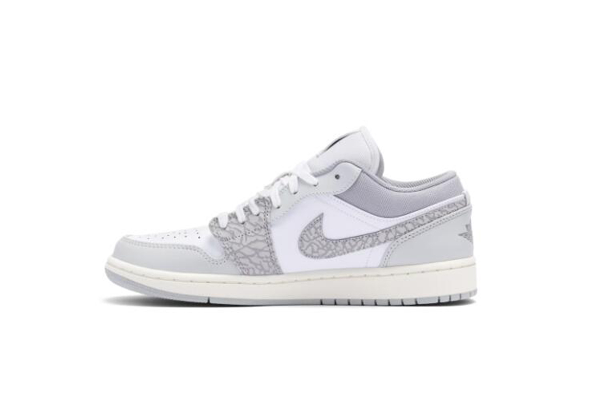 Coco Shoes Jordan 1 Low PRM Smoke Grey Elephant DH4269-100 - Cocoshoesvip.net