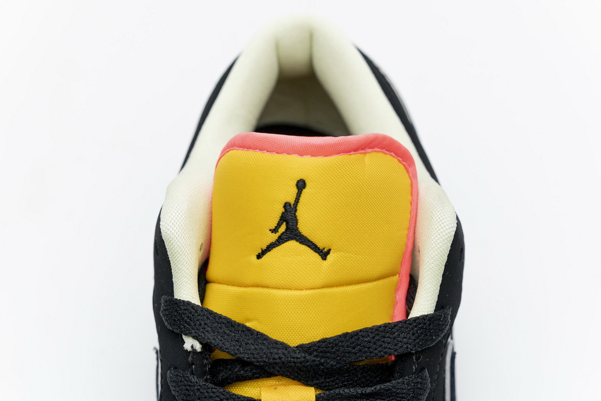 Coco Shoes Jordan 1 Low Black Aurora Green Laser Orange CK3022-013 - Cocoshoesvip.net