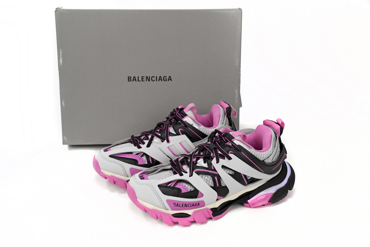 Coco Shoes Balenciaga Track Grey Pink Black LED 555032W3AD31252 - Cocoshoesvip.net