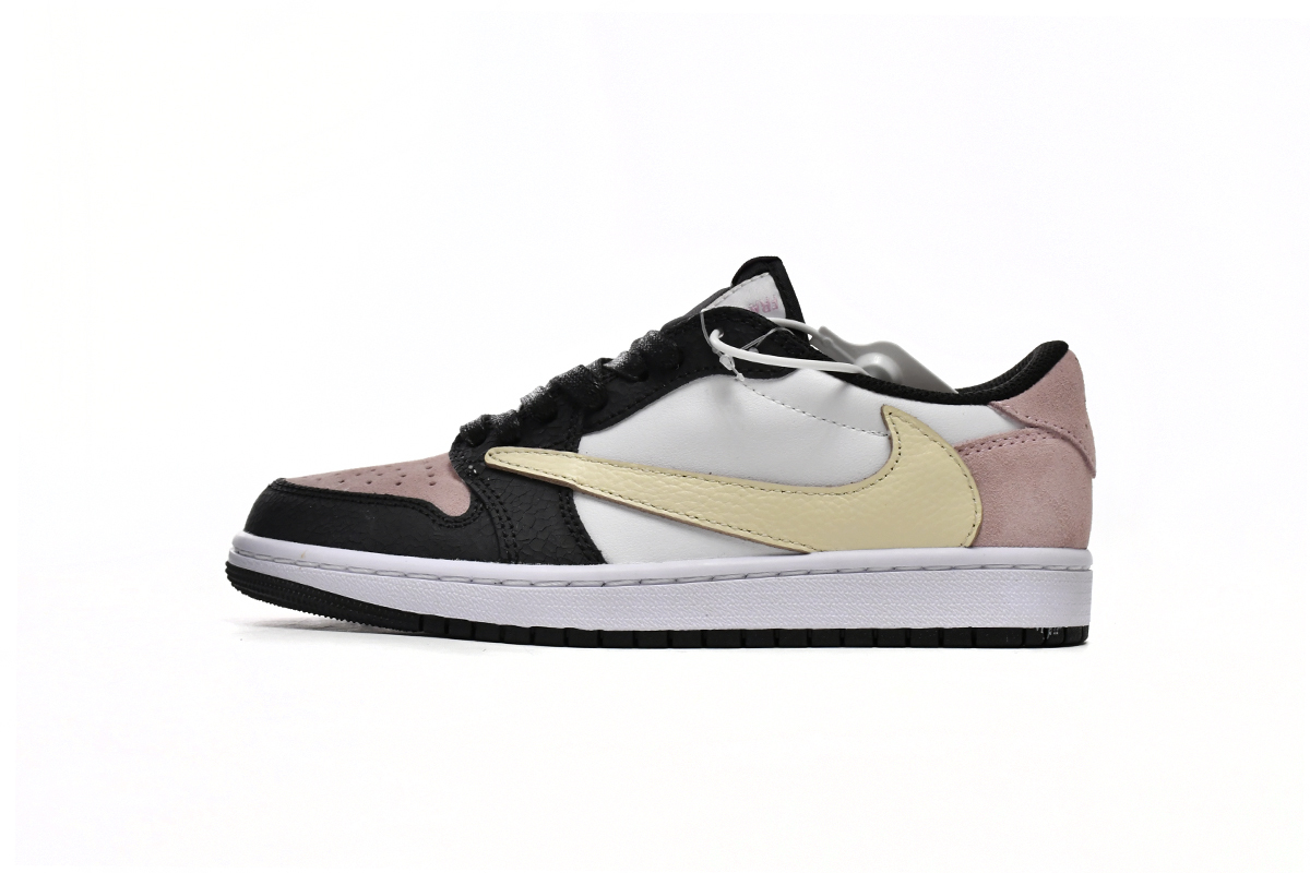 Coco Shoes Travis Scott x Air Jordan 1 Low Black Red DM7866-066 - Cocoshoesvip.net