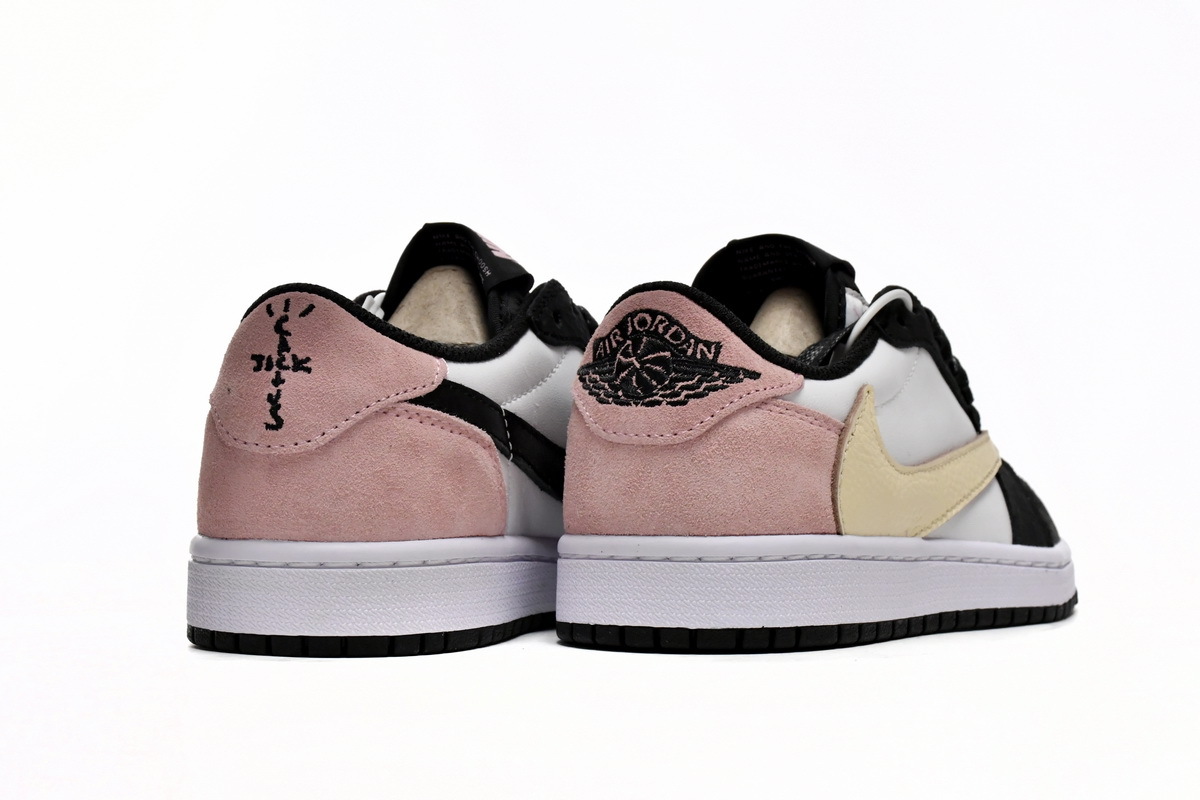 Coco Shoes Travis Scott x Air Jordan 1 Low Black Red DM7866-066 - Cocoshoesvip.net