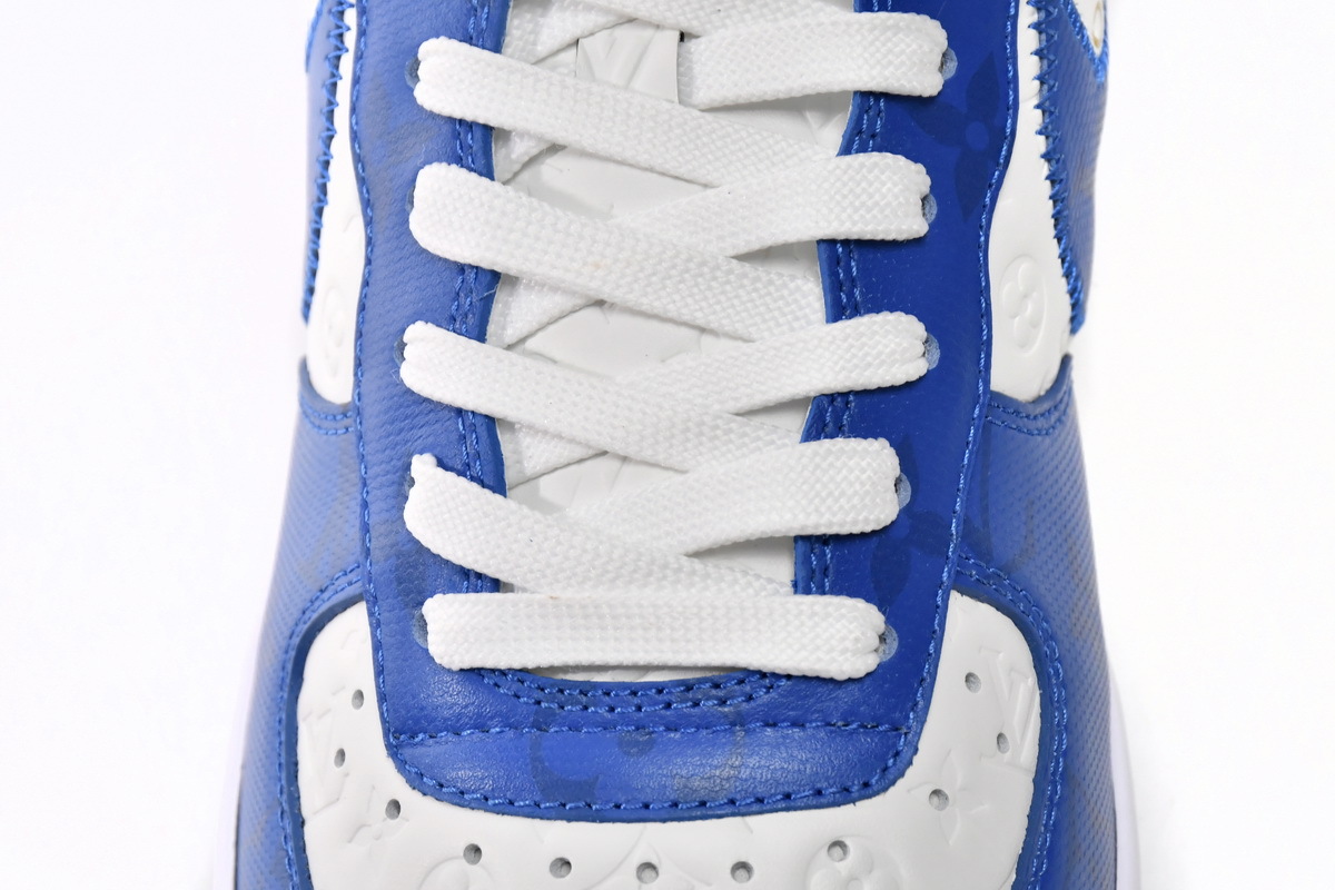 Coco Shoes Louis Vuitton x Nike Air Force 1 Low By Virgil Abloh White Royal - Cocoshoesvip.net