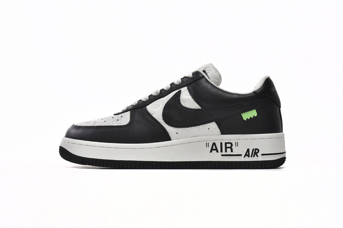 Coco Shoes Louis Vuitton x Nike Air Force 1 Low By Virgil Abloh White Black - Cocoshoesvip.net