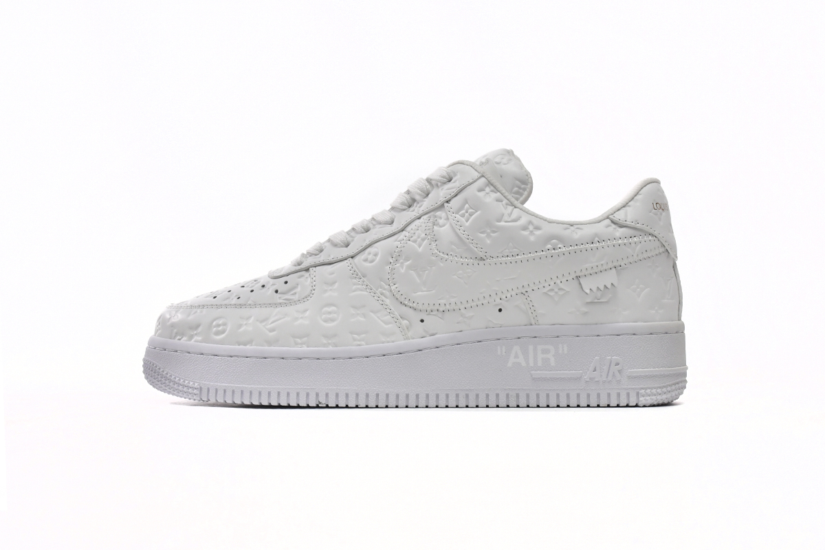 Coco Shoes Louis Vuitton x Nike Air Force 1 Low By Virgil Abloh White - Cocoshoesvip.net