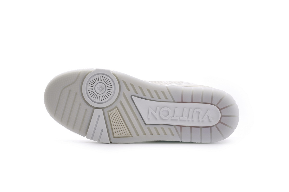 Coco Shoes Louis Vuitton Trainer White Denim MS0241 - Cocoshoesvip.net